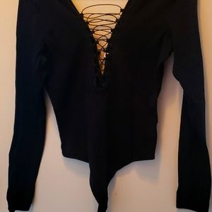 Express Black bodysuit Size L